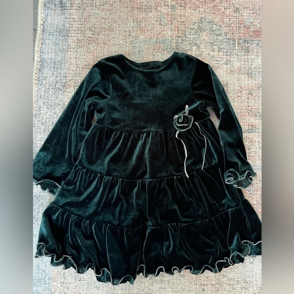 Emerald Green Holiday Dress- 24 months - Picture 2 of 8